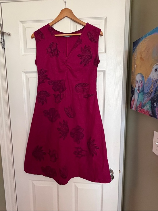 Smoking Lily Dresses & Skirts - Smoking Lily Fuchsia Pink Linen Dress